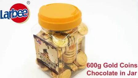 Larbee Factory에서 항아리에 담긴 500g 금화 초콜릿 도매